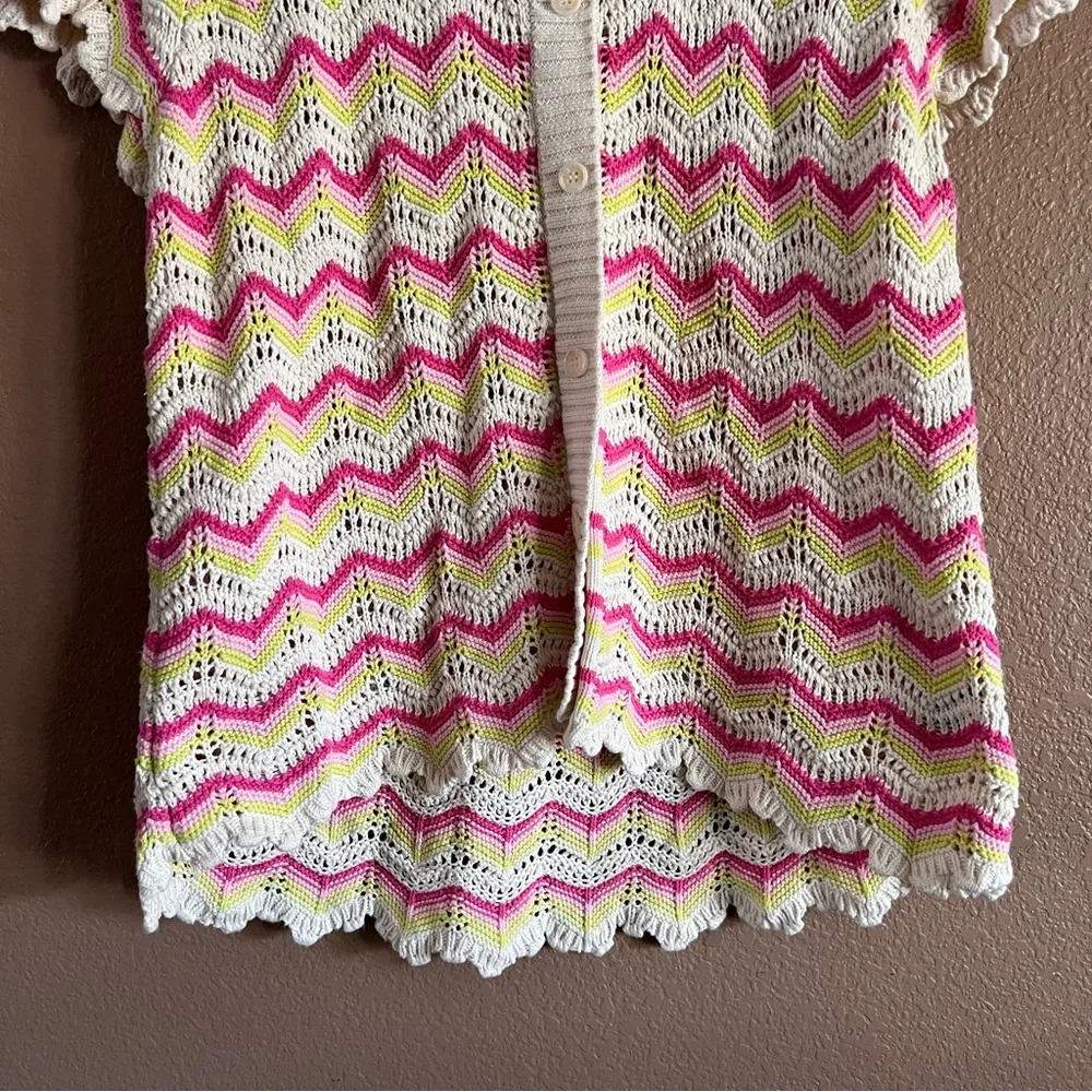 Torrid Chevron Short Sleeve Knit Sweater Size 2X